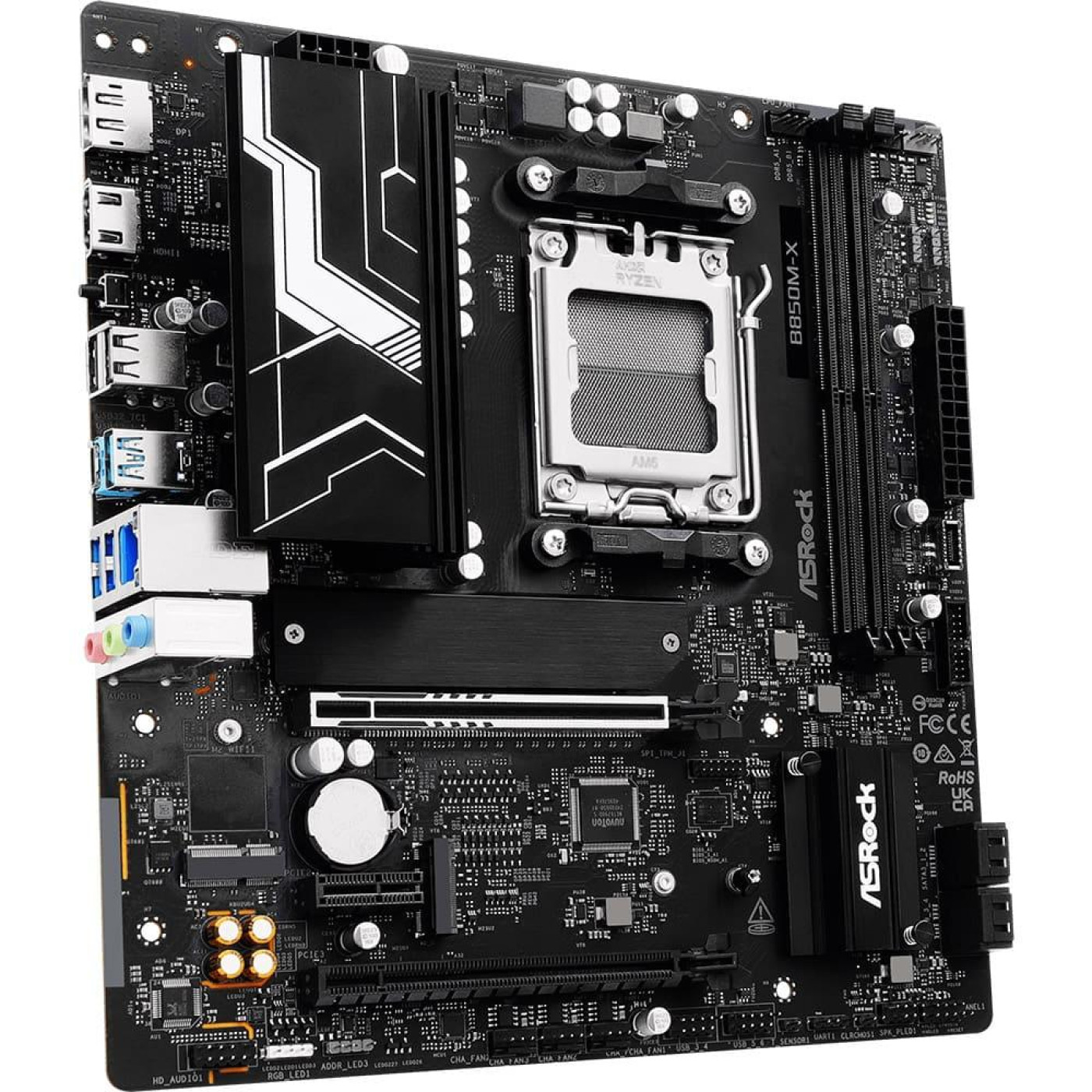 Материнська плата AsRock B850M-X R2.0 (B850M-X R2.0) (Socket AM5, AMD B850, Micro-ATX)
