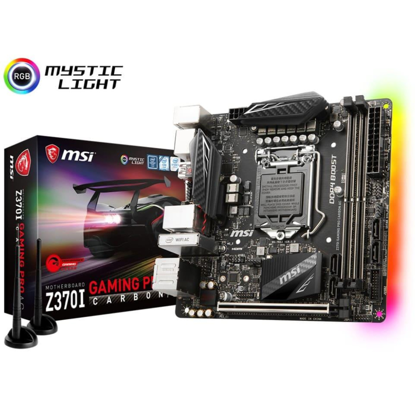 Материнская плата MSI Z370I Gaming Pro Carbon AC (Z370I Gaming Pro Carbon AC) Б/у