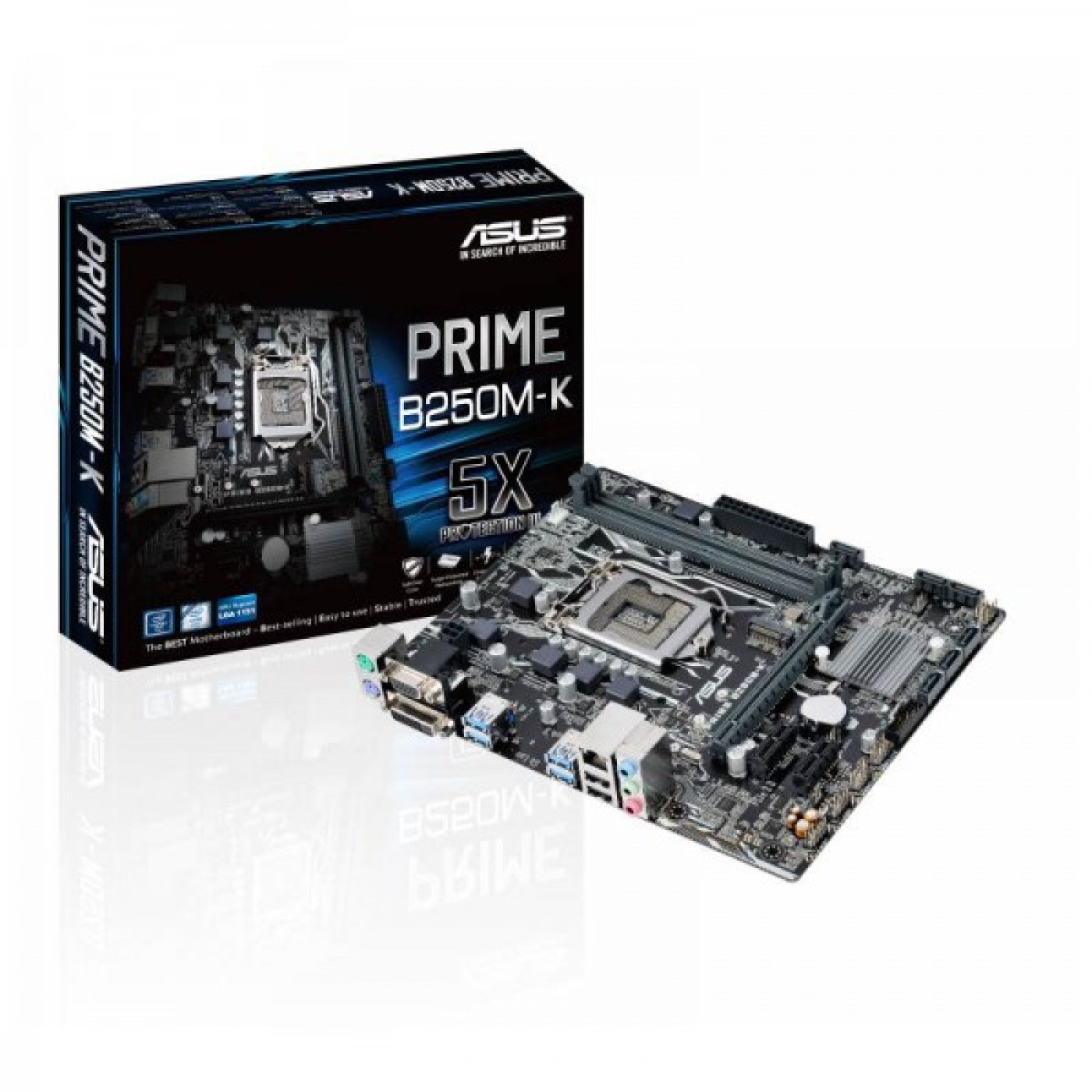 Материнська плата ASUS Prime B250M-K (Prime B250M-K) (Socket 1151, Intel B250, Micro-ATX) Б/в
