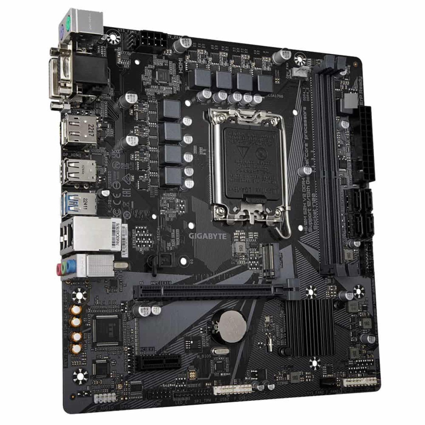 Материнська плата Gigabyte H610M S2H V2 DDR4 (H610M S2H V2 DDR4) (Socket 1700, Intel H610, Micro-ATX)