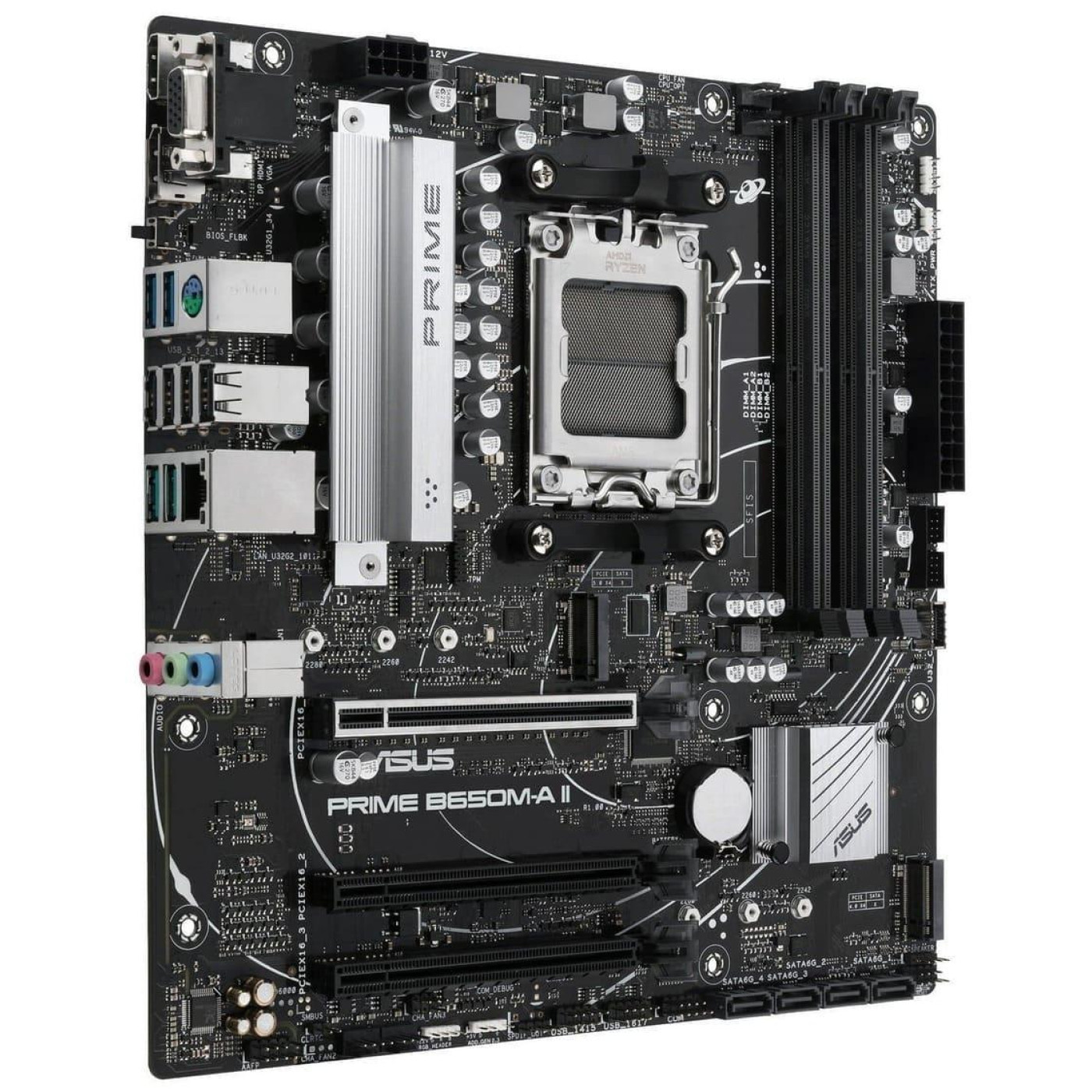Материнская плата ASUS Prime B650M-A II-CSM (PRIME B650M-A II-CSM) (Socket AM5, AMD B650, Micro-ATX)