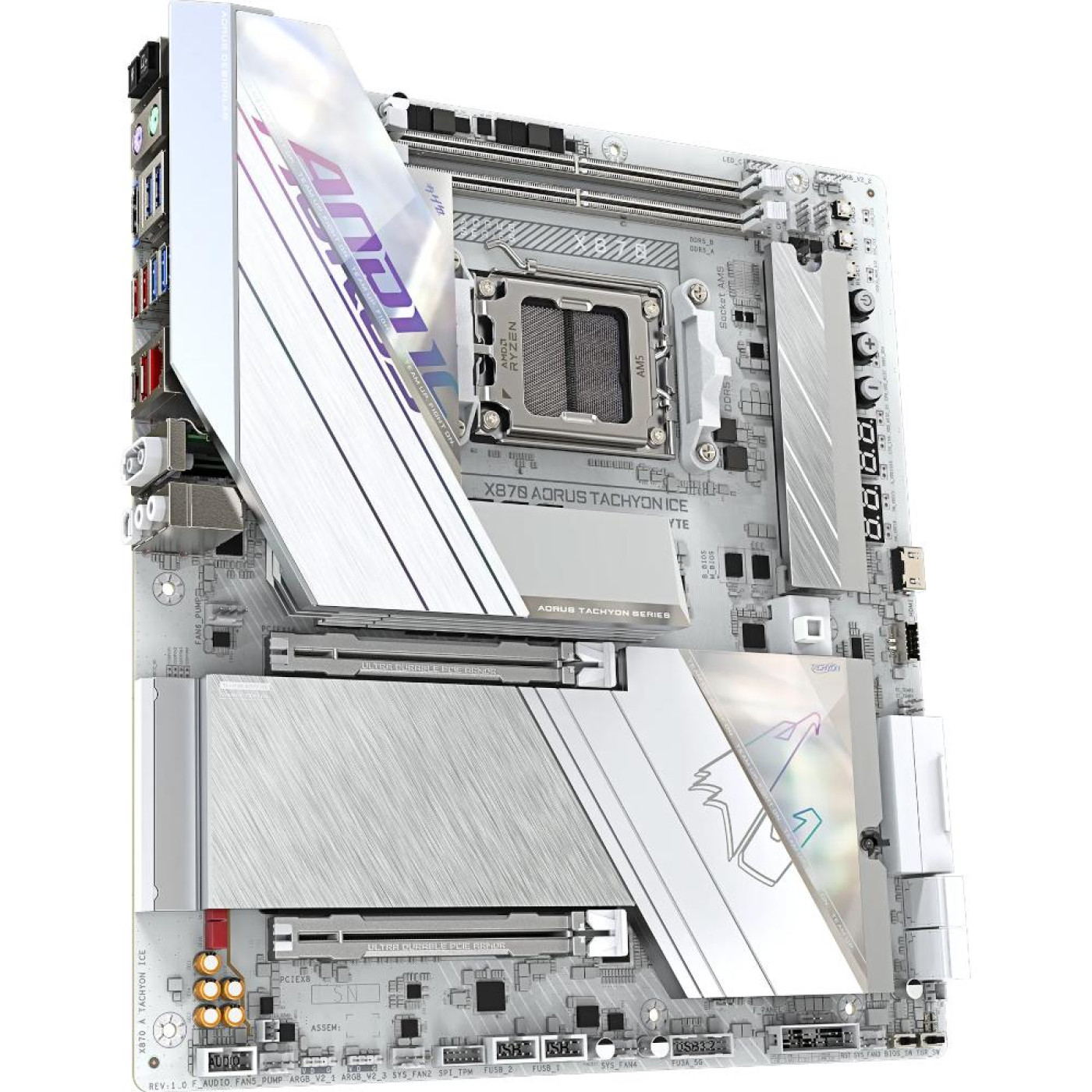 Материнська плата Gigabyte X870 AORUS TACHYON ICE (X870 AORUS TACHYON ICE) (Socket AM5, AMD X870, E-ATX)