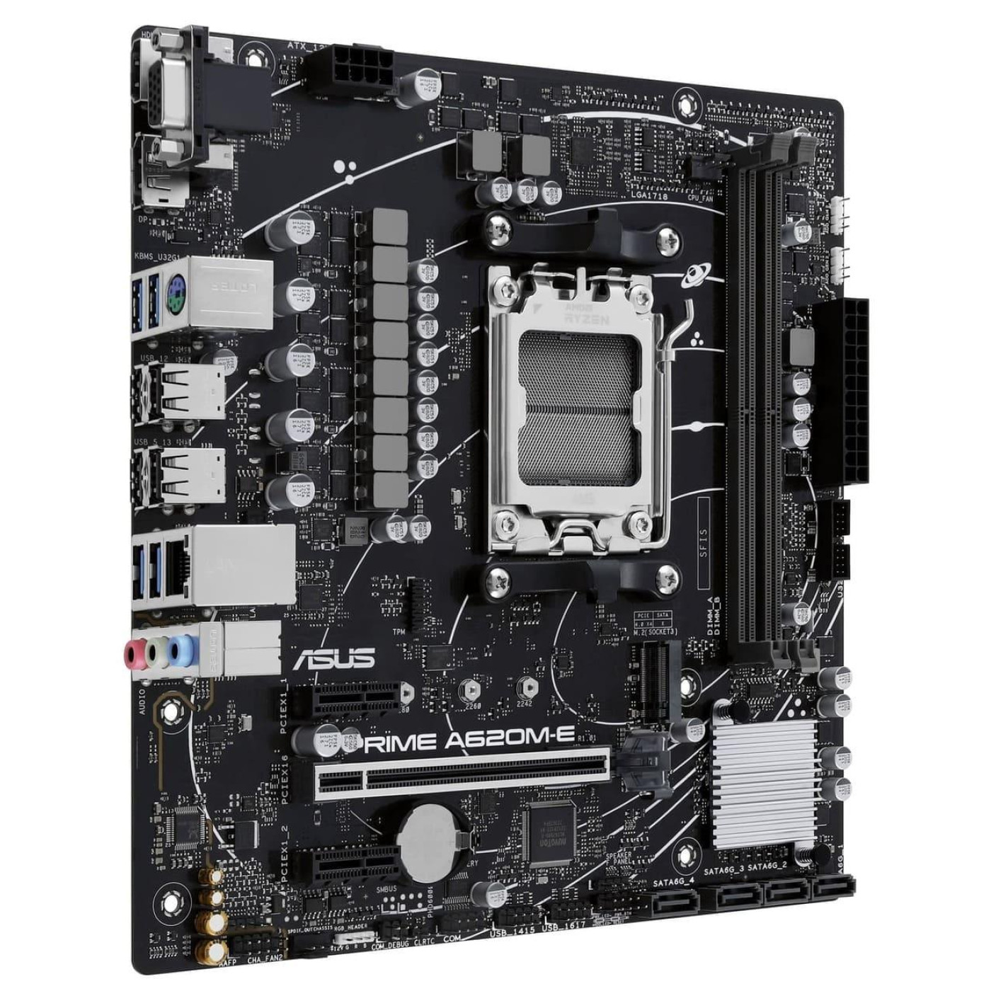 Материнська плата ASUS Prime A620M-E-CSM (PRIME A620M-E-CSM) (Socket AM5, AMD A620, Micro-ATX)