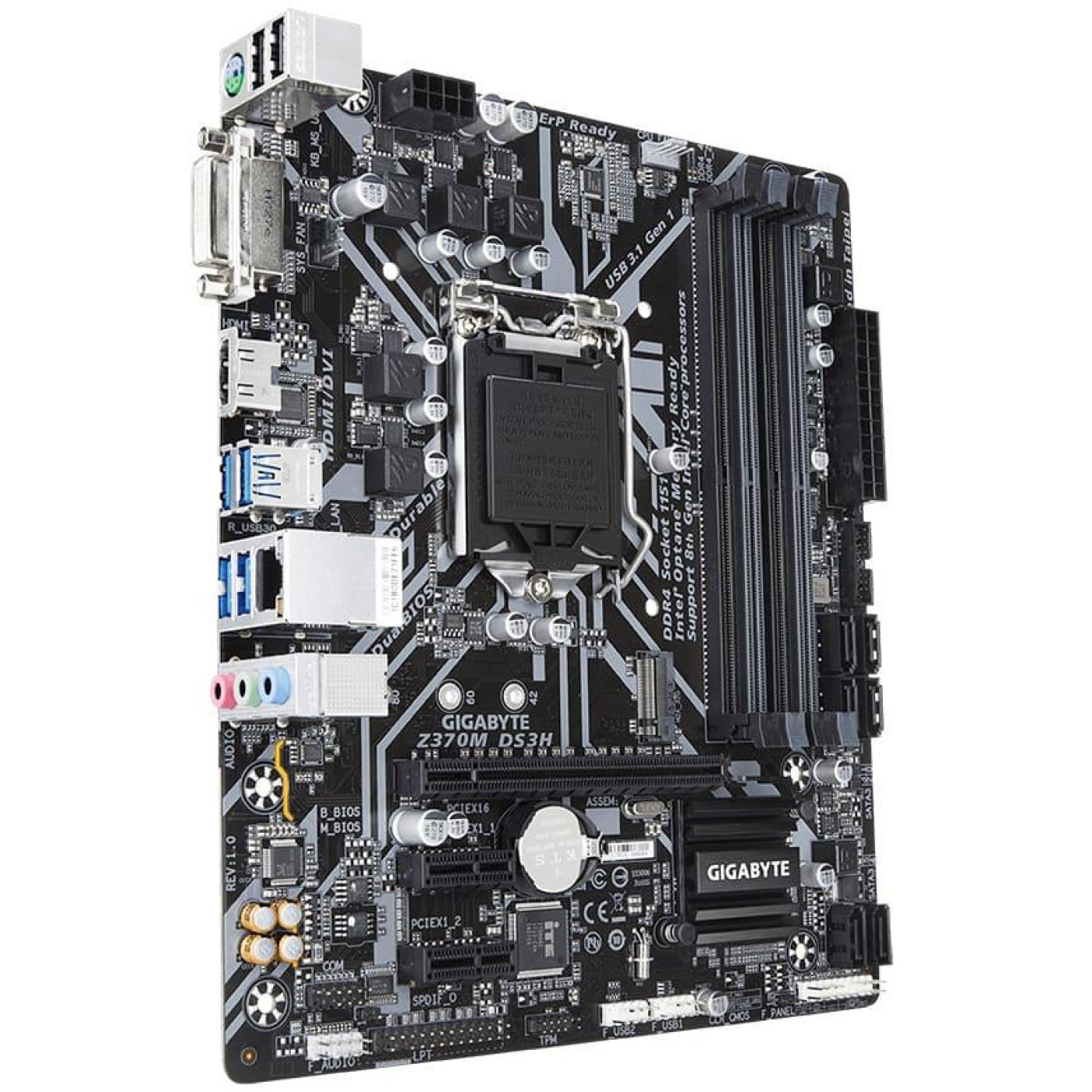 Материнська плата Gigabyte Z370M DS3H (Z370M DS3H) (Socket 1151 v2, Intel Z370, Micro-ATX) Б/в