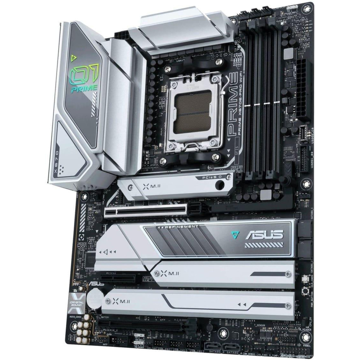 Материнська плата ASUS PRIME X670E-PRO WIFI (PRIME X670E-PRO WIFI) (Socket AM5, AMD X670, ATX) Б/в