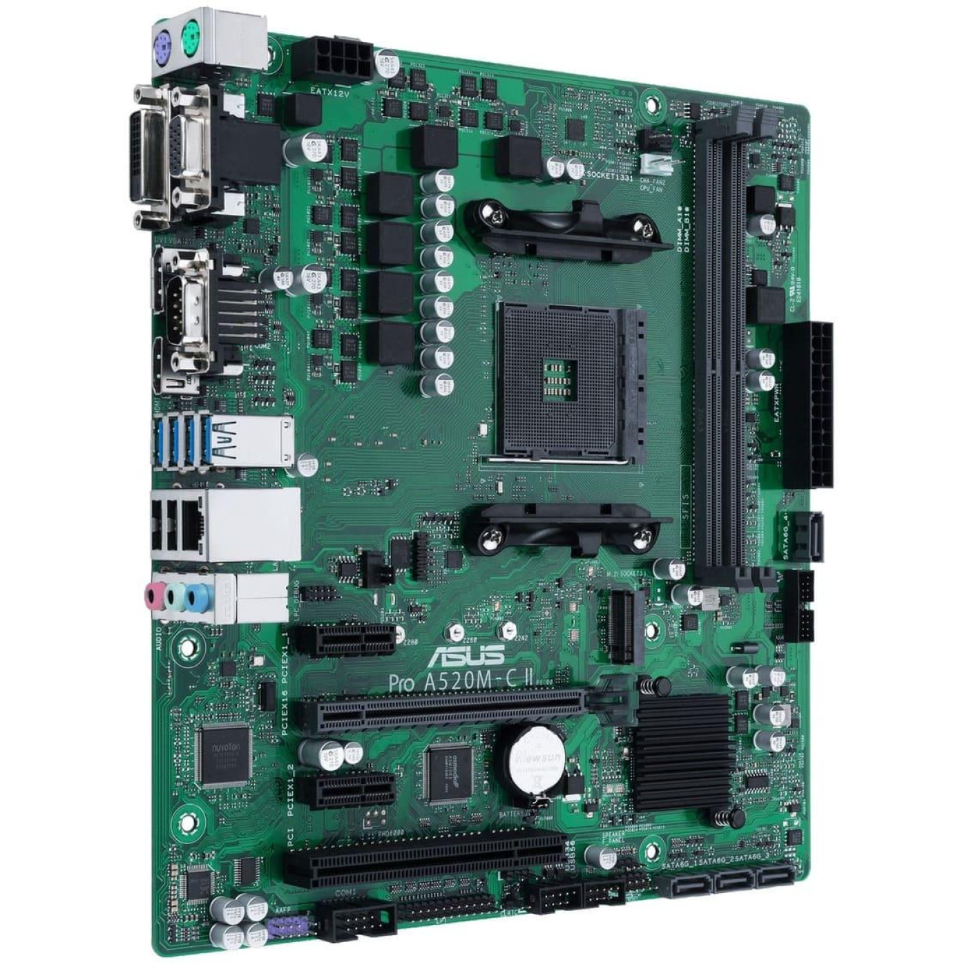 Материнська плата ASUS PRO A520M-C II/CSM (PRO A520M-C II/CSM) (Socket AM4, AMD A520, Micro-ATX)