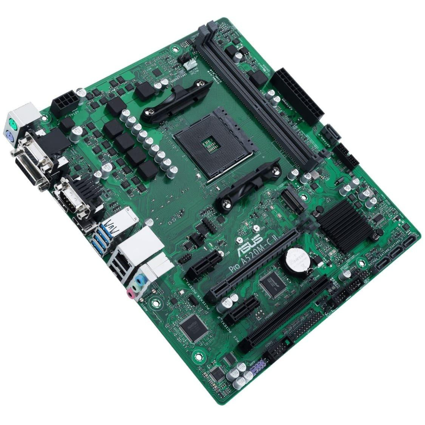 Материнська плата ASUS PRO A520M-C II/CSM (PRO A520M-C II/CSM) (Socket AM4, AMD A520, Micro-ATX)
