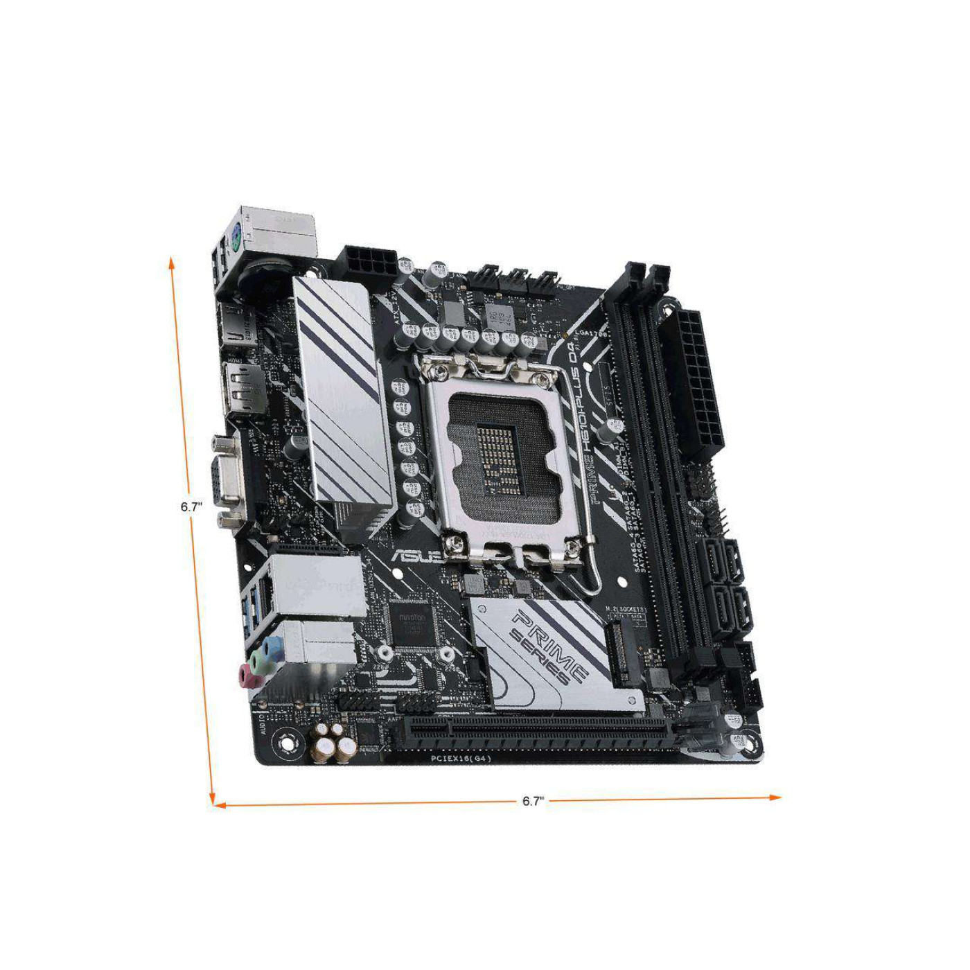 Материнская плата ASUS PRIME H610I-PLUS D4-CSM (PRIME H610I-PLUS D4-CSM) (Socket 1700, Intel H610, Mini-ITX)
