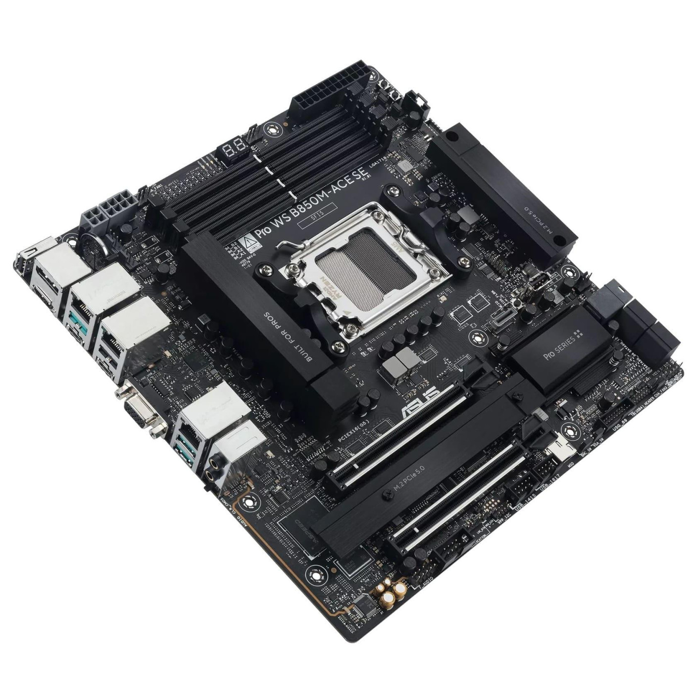 Материнская плата ASUS PRO WS B850M-ACE SE (PRO WS B850M-ACE SE) (Socket AM5, AMD B850, Micro-ATX) U1