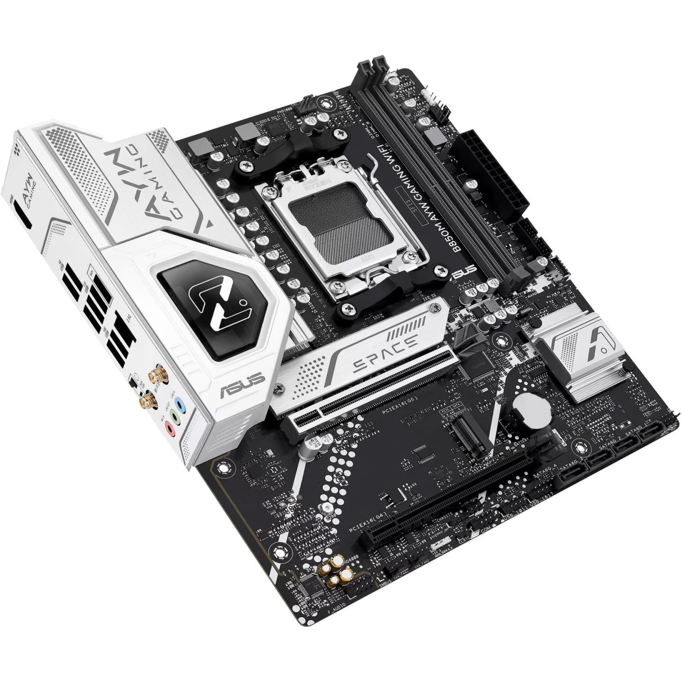 Материнская плата ASUS B850M AYW GAMING WIFI (B850M AYW GAMING WIFI) (Socket AM5, AMD B850, Micro-ATX)