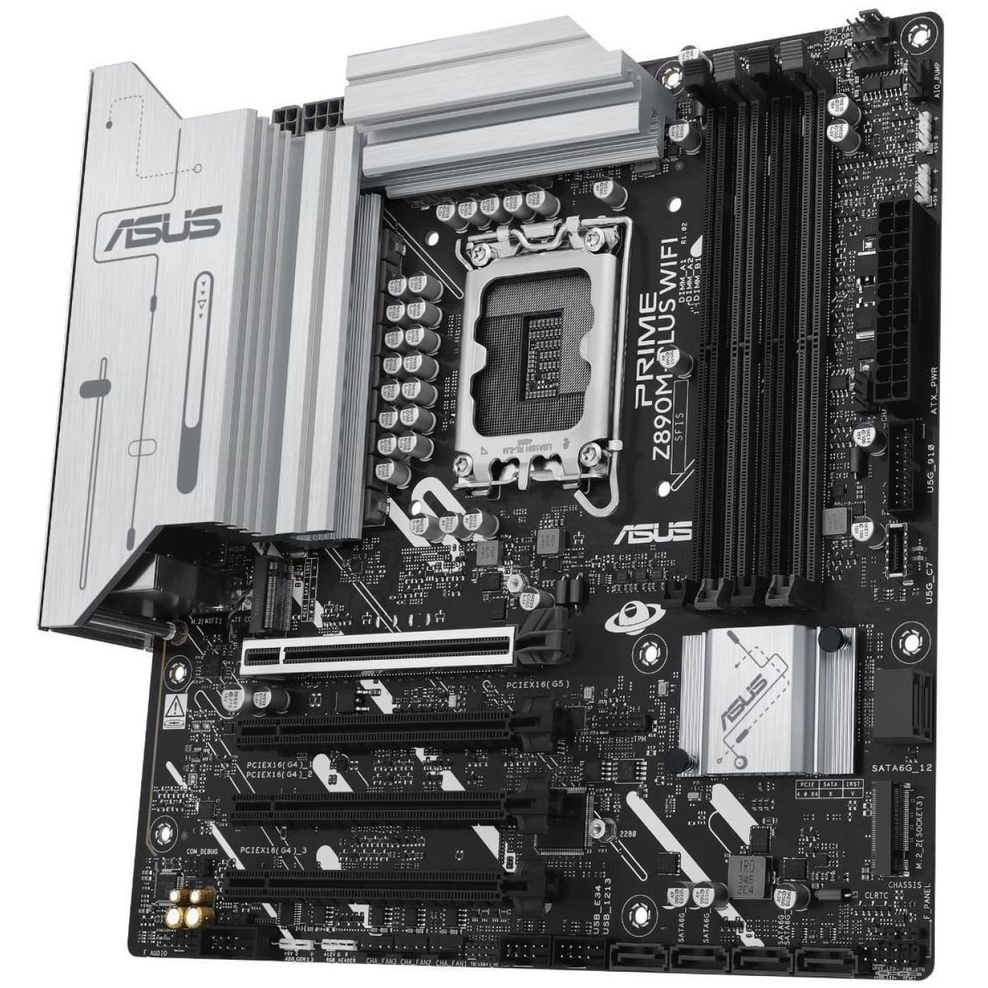 Материнська плата ASUS PRIME Z890M-PLUS WIFI (PRIME Z890M-PLUS WIFI) (Socket 1851, Intel Z890, Micro-ATX)