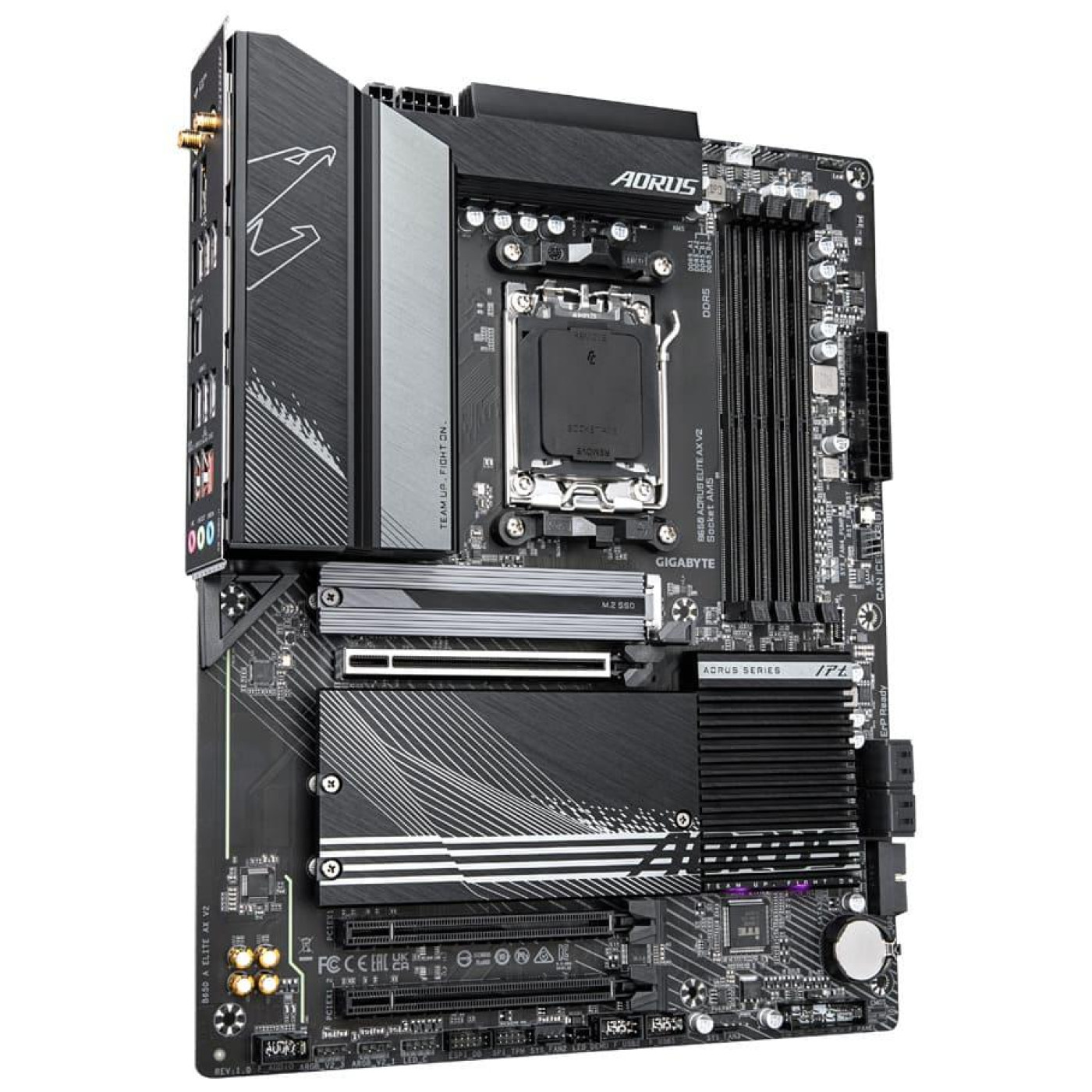 Материнська плата Gigabyte B650 AORUS ELITE AX V2 (B650 AORUS ELITE AX V2) (Socket AM5, AMD B650, ATX)