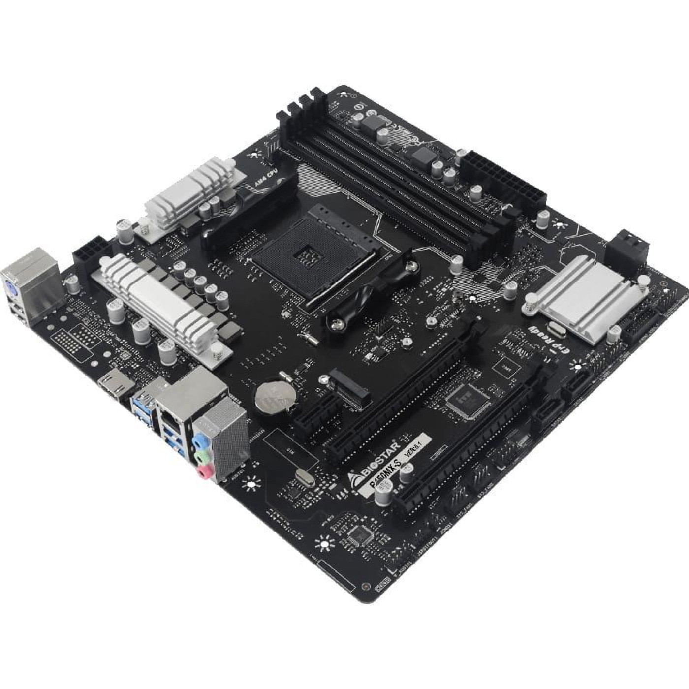 Материнська плата Biostar B450MX-S (B450MX-S) (Socket AM4, AMD B450, Micro-ATX) Б/в