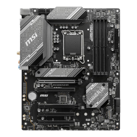 Материнська плата MSI B760 GAMING PLUS WIFI (B760 GAMING PLUS WIFI) (Socket 1700, Intel B760, ATX)