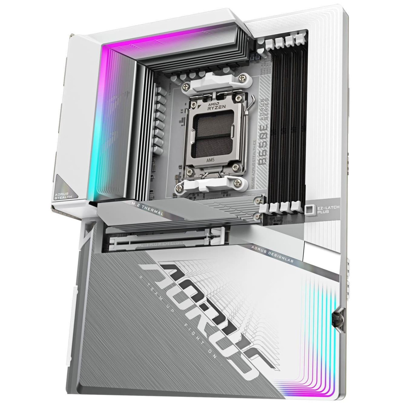 Материнська плата Gigabyte B650E AORUS STEALTH ICE BTF (B650E AORUS STEALTH ICE) (Socket AM5, AMD B650, ATX)