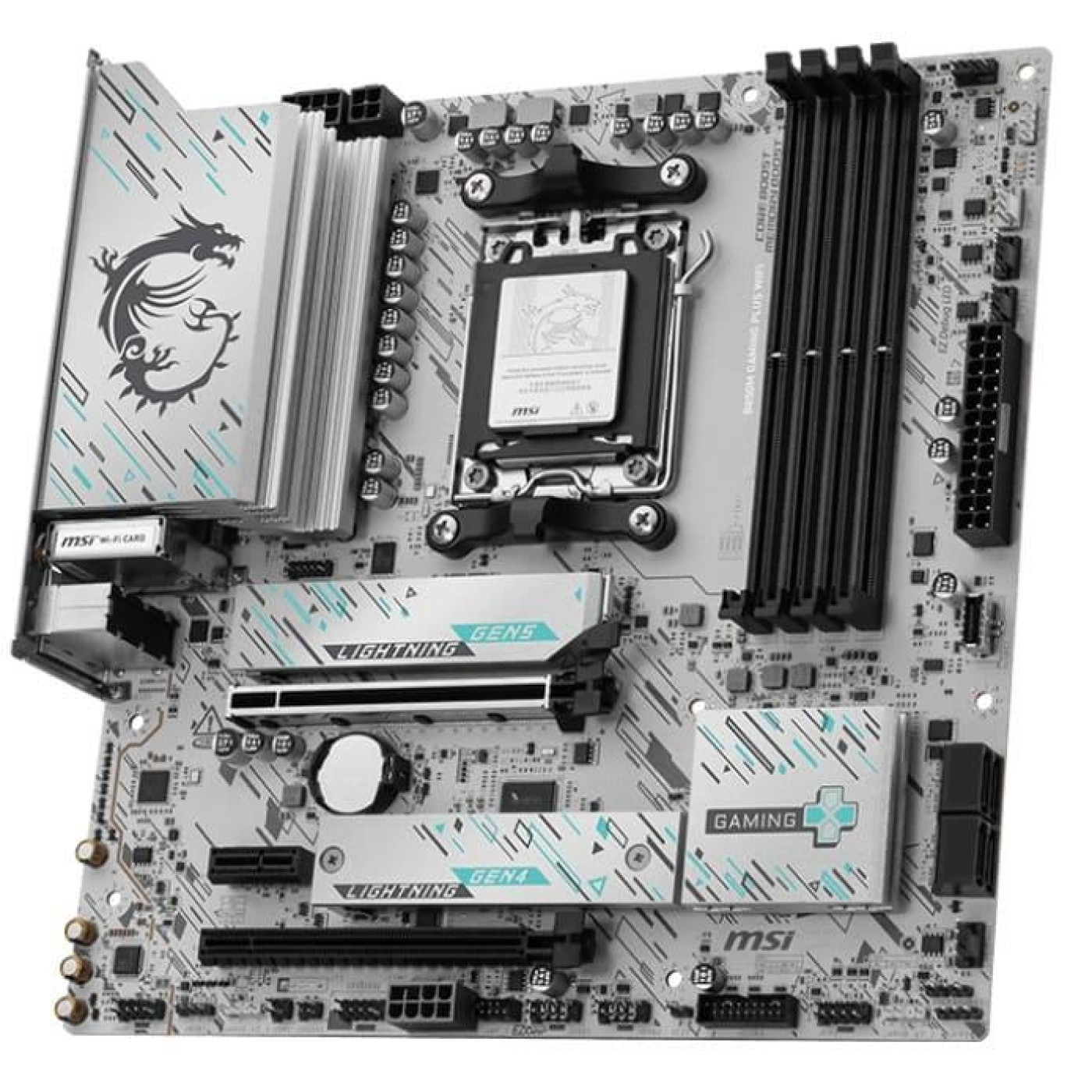 Материнська плата MSI B850M GAMING PLUS WIFI (B850M GAMING PLUS WIFI) (Socket AM5, AMD B850, Micro-ATX)