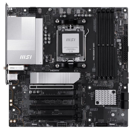 Материнська плата MSI PRO B850M-P WIFI (PRO B850M-P WIFI) (Socket AM5, AMD B850, Micro-ATX)