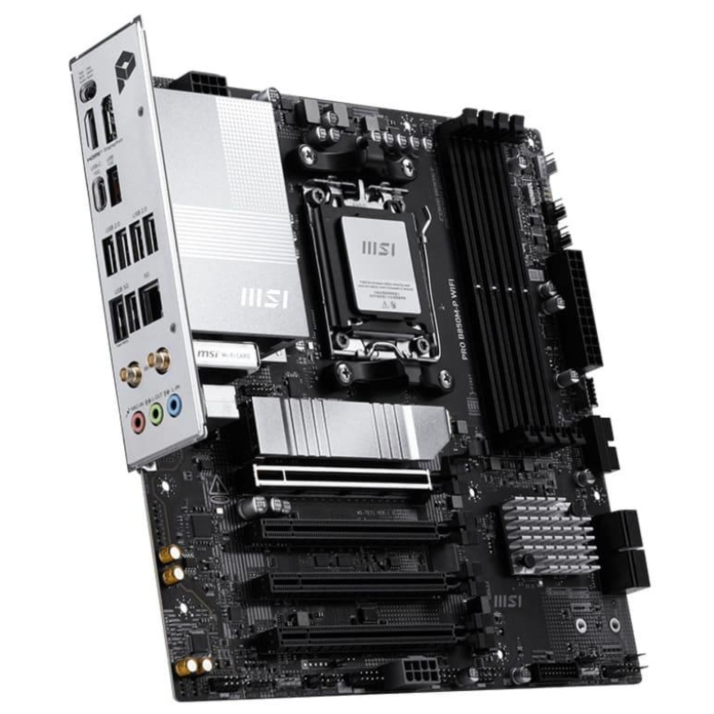 Материнская плата MSI PRO B850M-P WIFI (PRO B850M-P WIFI) (Socket AM5, AMD B850, Micro-ATX) U1