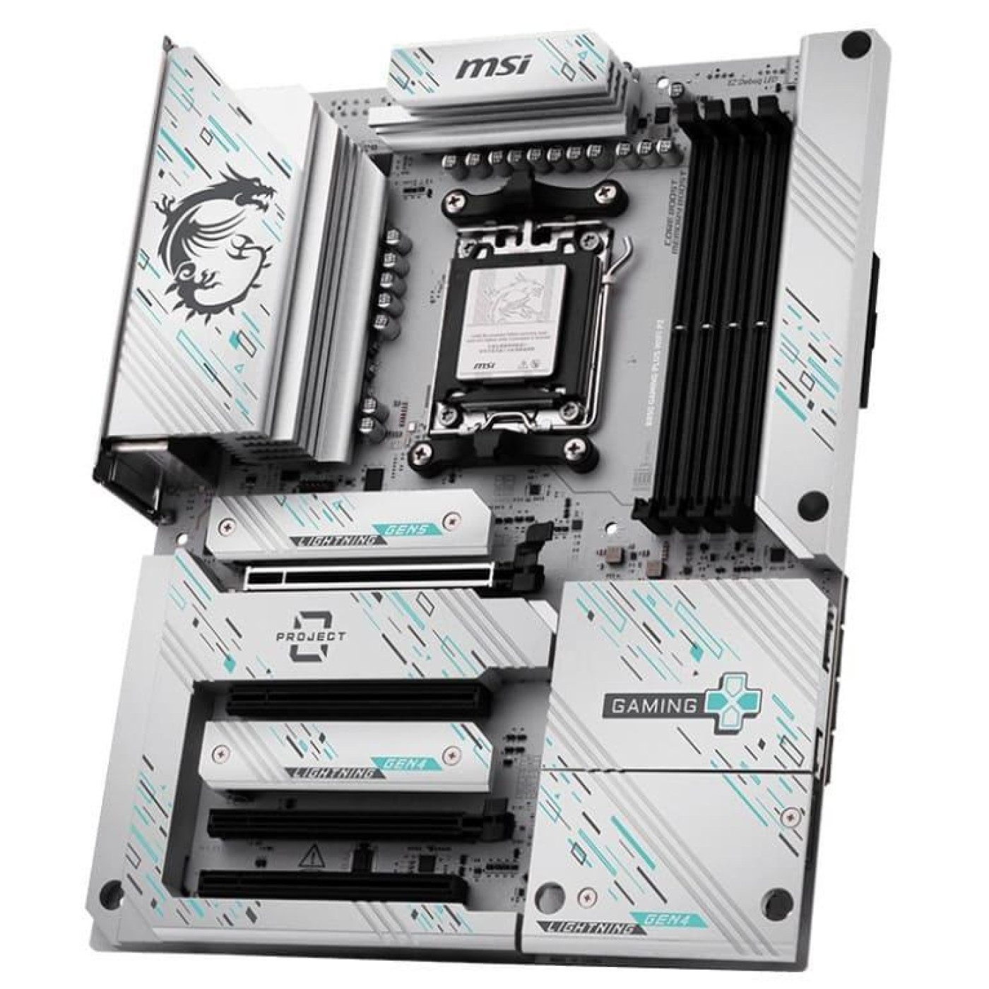 Материнская плата MSI B850 GAMING PLUS WIFI PZ (B850 GAMING PLUS WIFI PZ) (Socket AM5, AMD B850, ATX)