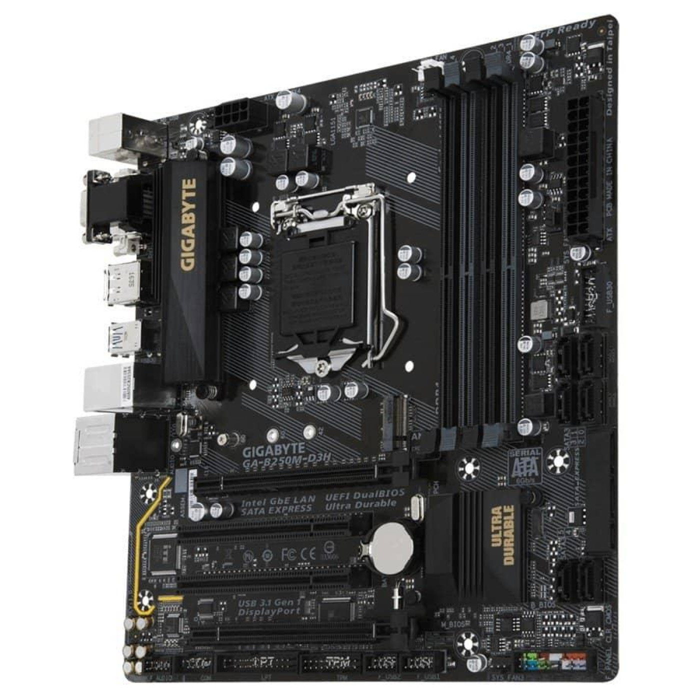 Материнська плата Gigabyte GA-B250M-D3H (GA-B250M-D3H) (Socket 1151, Intel B250, Micro-ATX) Б/в,U1