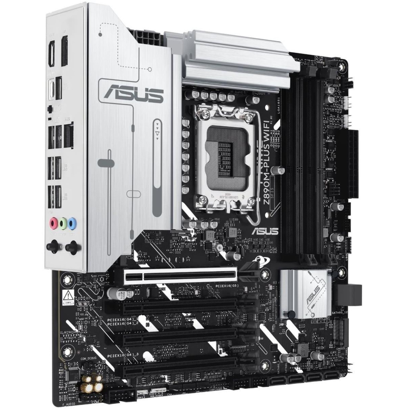 Материнська плата ASUS PRIME Z890M-PLUS WIFI (PRIME Z890M-PLUS WIFI) (Socket 1851, Intel Z890, Micro-ATX)
