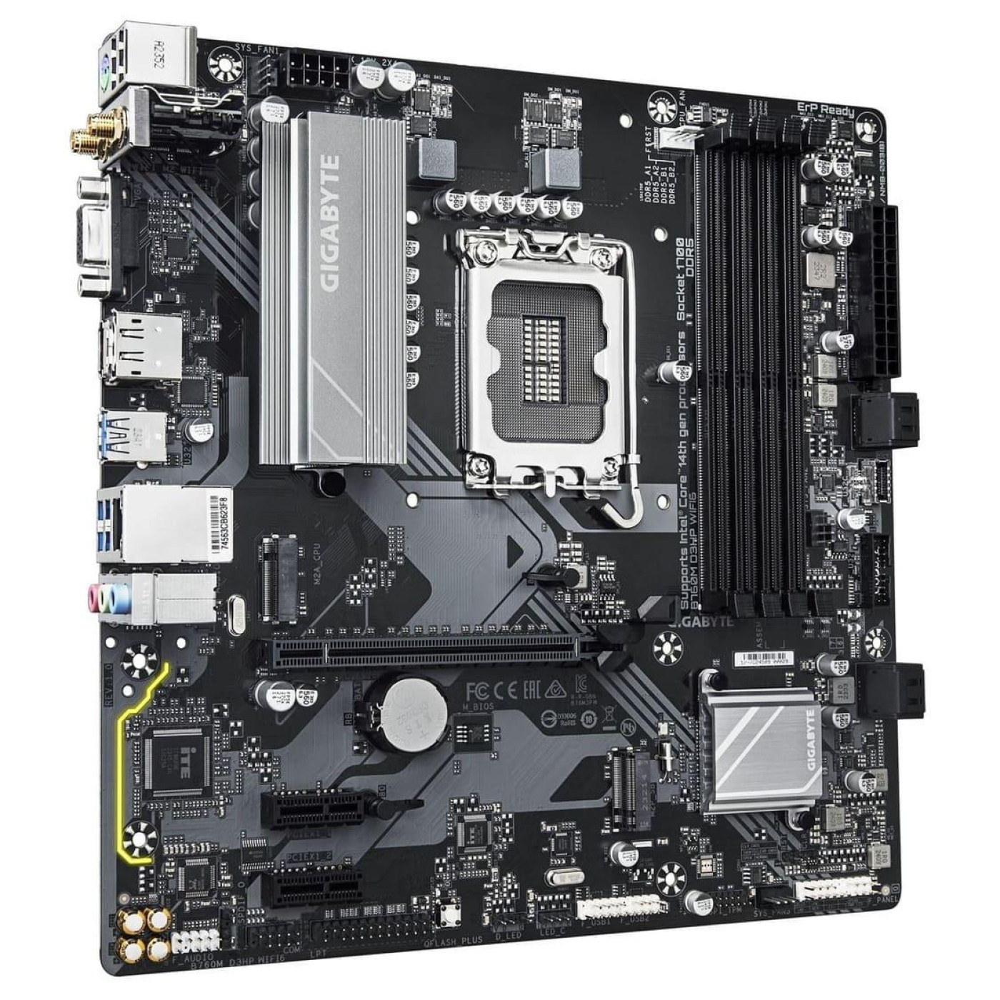 Материнская плата Gigabyte B760M D3HP WIFI6 (B760M D3HP WIFI6) (Socket 1700, Intel B760, Micro-ATX)