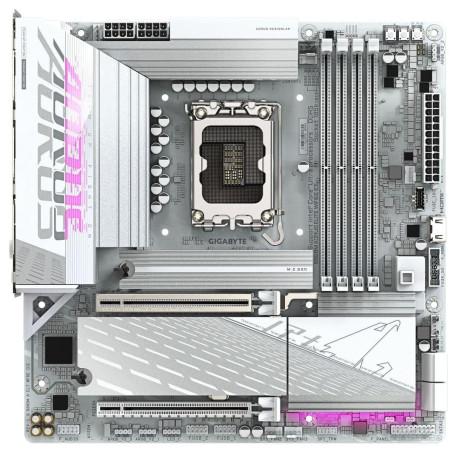 Материнська плата Gigabyte B860M AORUS ELITE WIFI6E ICE (B860M AORUS ELITE WIFI6E ICE) (Socket 1851, Intel B860, Micro-ATX)