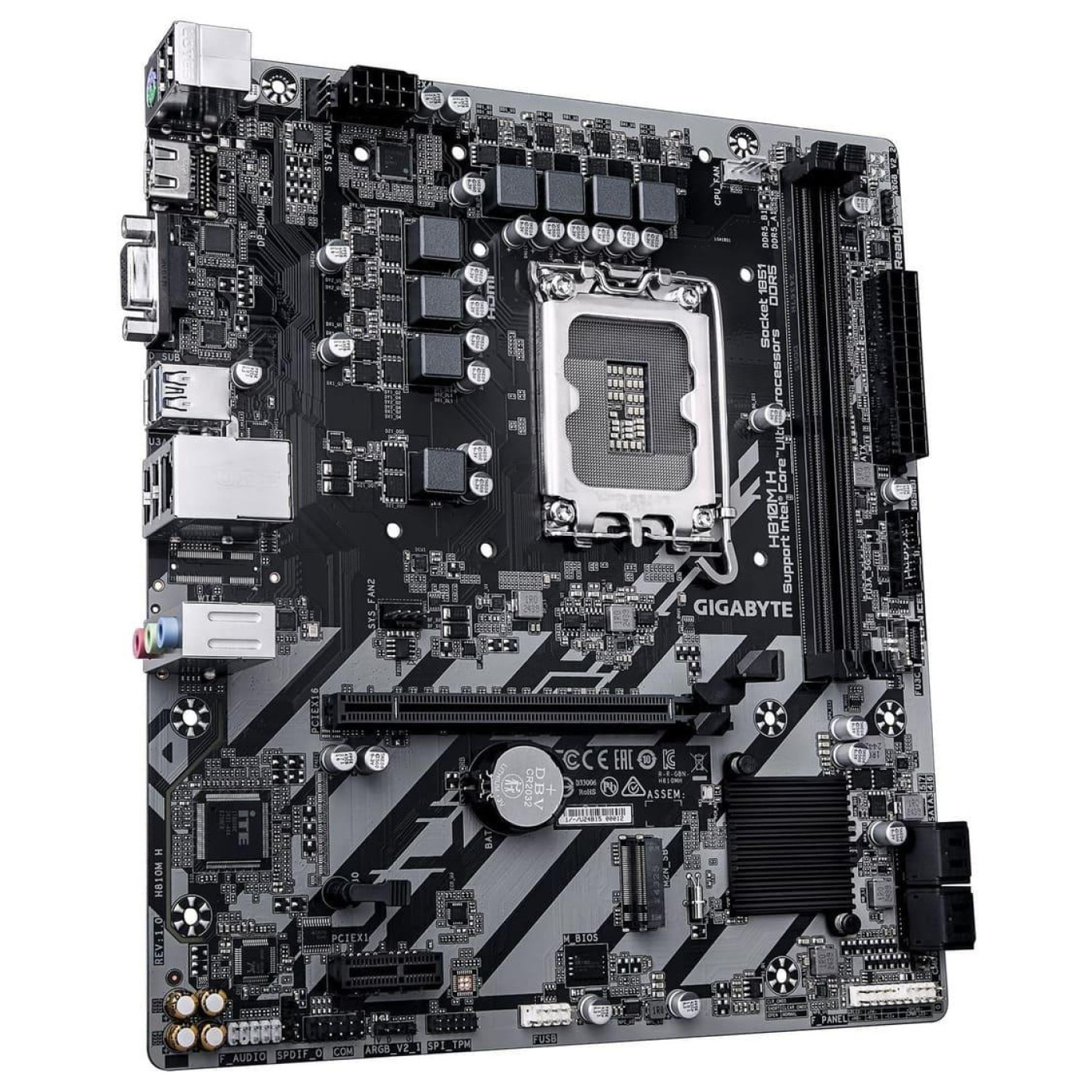Материнська плата Gigabyte H810M H (H810M H) (Socket 1851, Intel H810, Micro-ATX)