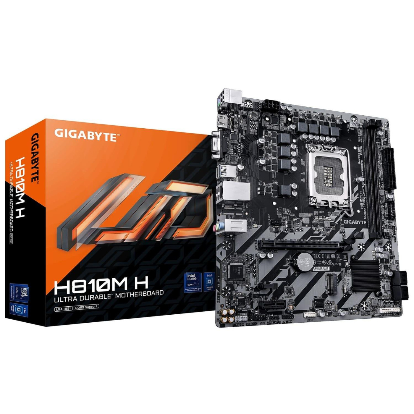 Материнська плата Gigabyte H810M H (H810M H) (Socket 1851, Intel H810, Micro-ATX)