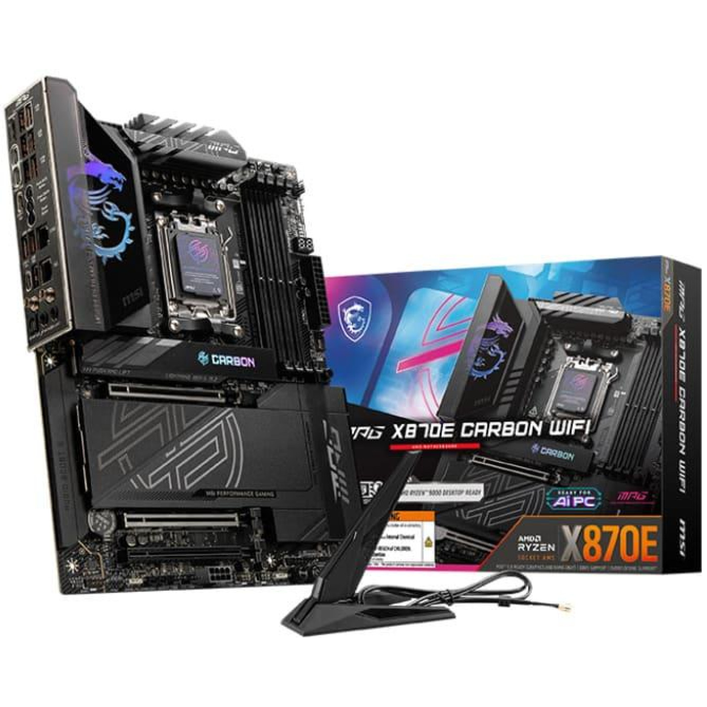 Материнская плата MSI MPG X870E CARBON WIFI (MPG X870E CARBON WIFI) (Socket AM5, AMD X870E, ATX)