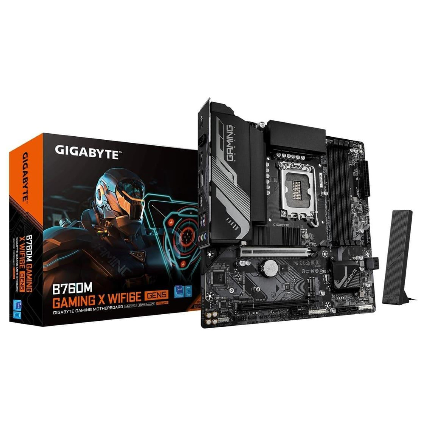 Материнська плата Gigabyte B760M GAMING X WIFI6E GEN5 (B760M GAMING X WIFI6E GEN5) (Socket 1700, Intel B760, Micro-ATX)