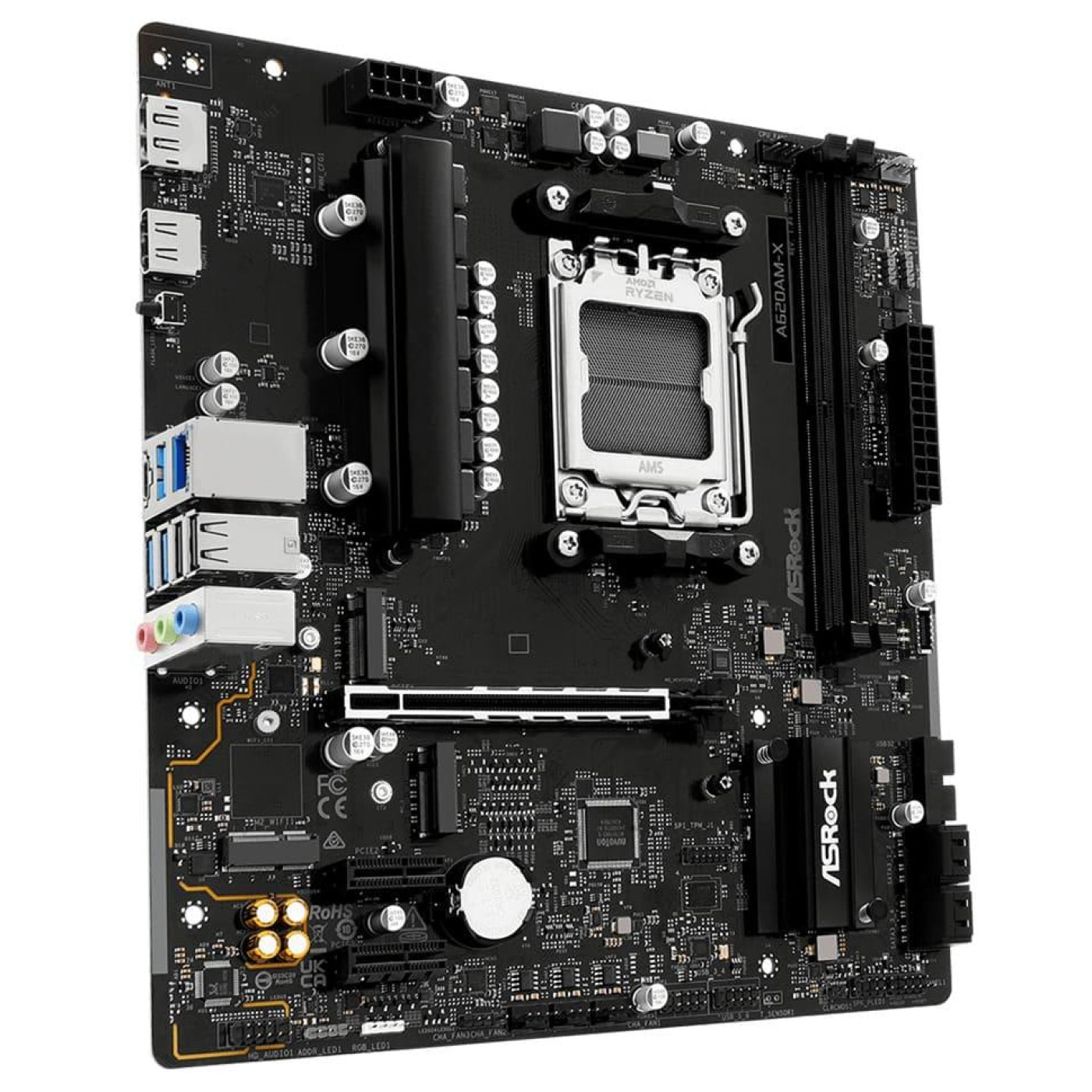 Материнська плата AsRock A620AM-X (A620AM-X) (Socket AM5, AMD A620A, Micro-ATX)