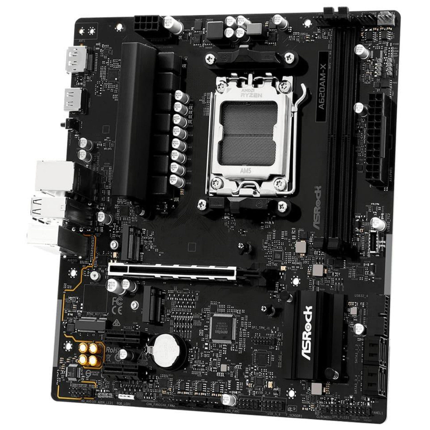 Материнська плата AsRock A620AM-X (A620AM-X) (Socket AM5, AMD A620A, Micro-ATX)