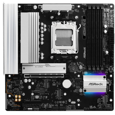 Материнська плата AsRock A620AM PRO RS (A620AM PRO RS) (Socket AM5, AMD A620A, Micro-ATX)