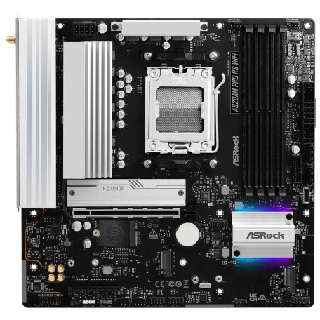 Материнська плата AsRock A620AM PRO RS WIFI (A620AM PRO RS WIFI) (Socket AM5, AMD A620A, Micro-ATX) Б/в