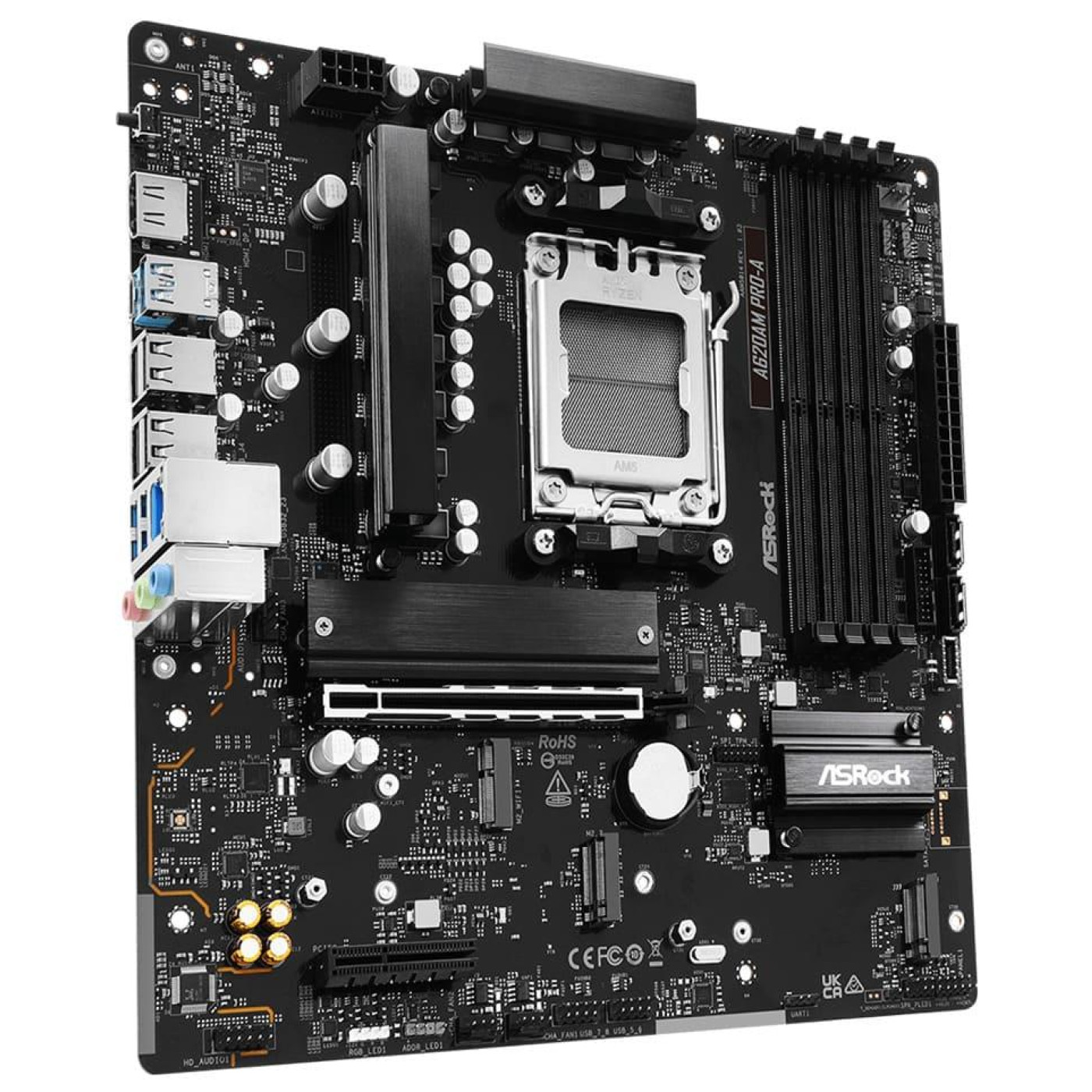 Материнська плата AsRock A620AM PRO-A (A620AM PRO-A) (Socket AM5, AMD A620A, Micro-ATX)