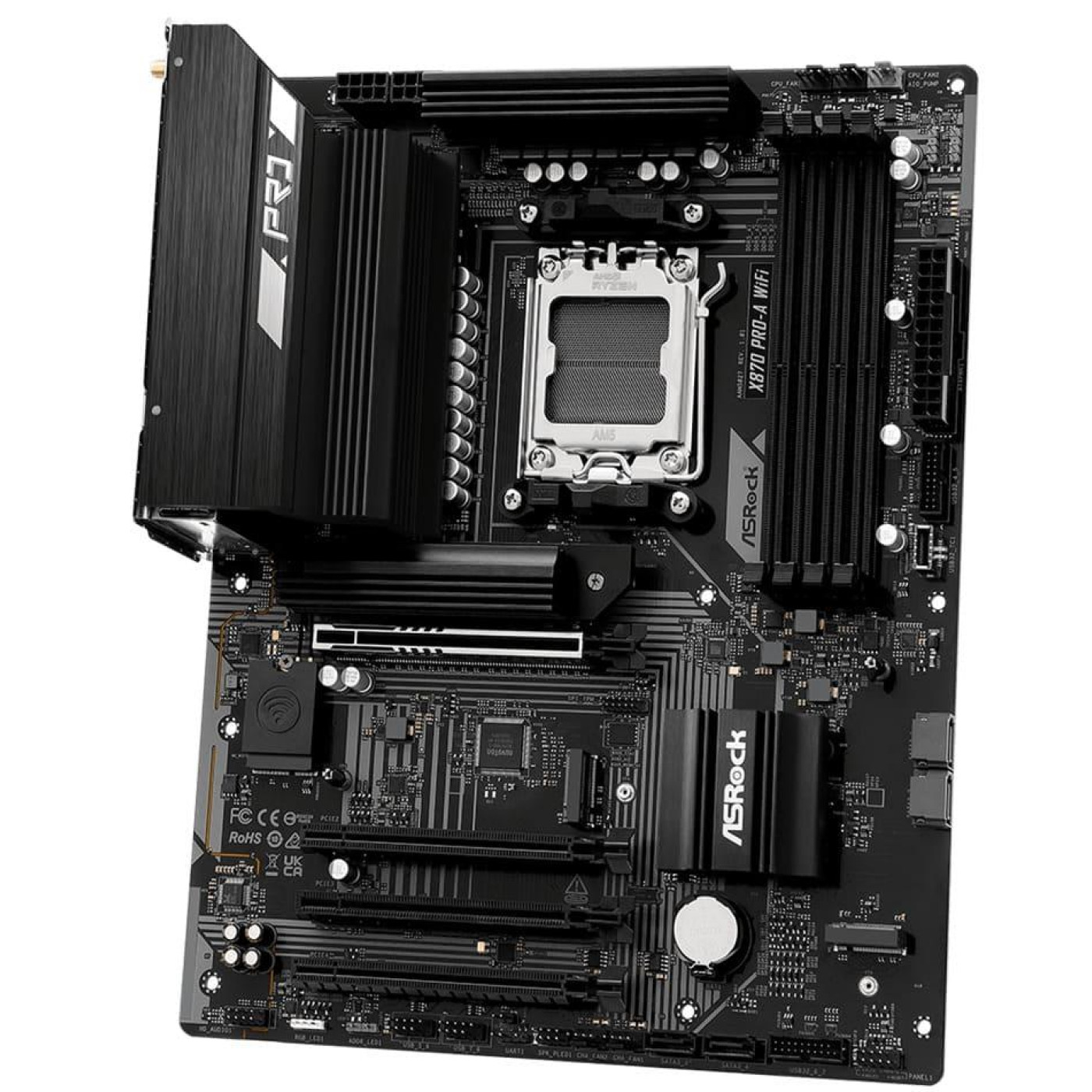 Материнская плата AsRock X870 PRO-A WIFI (X870 PRO-A WIFI) (Socket AM5, AMD X870, ATX)
