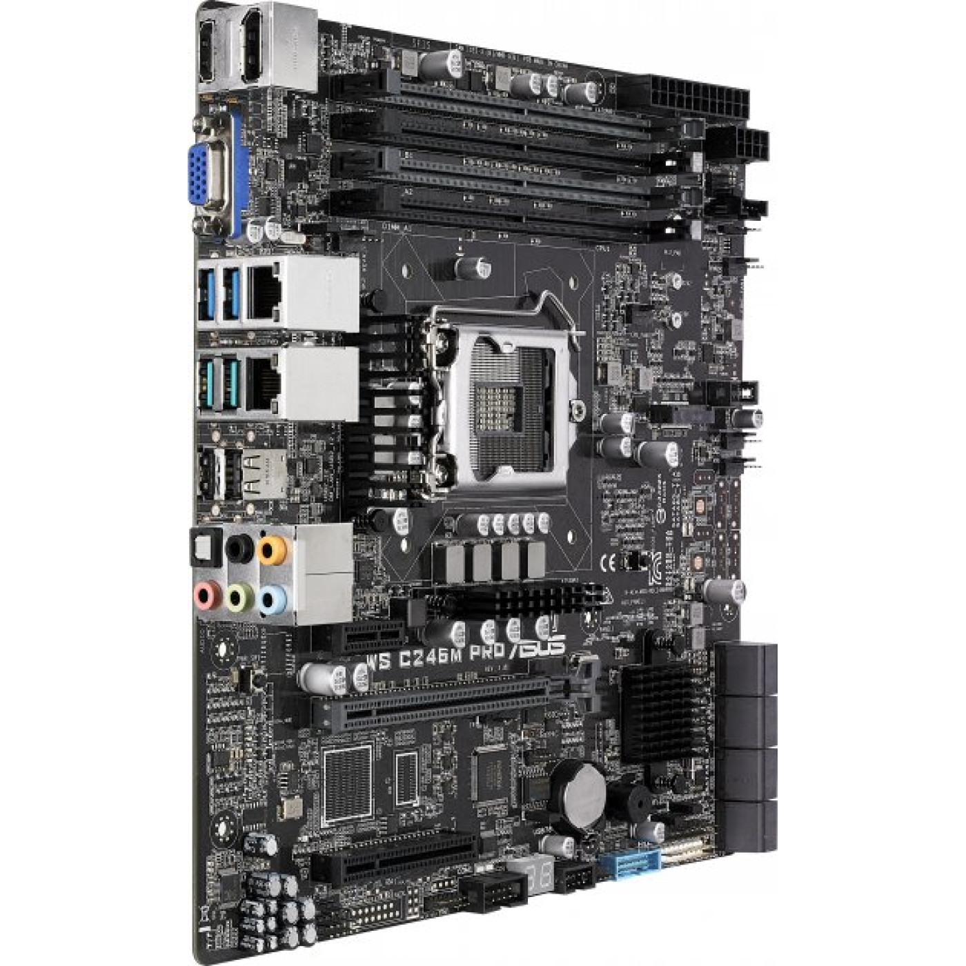 Материнська плата ASUS WS C246M Pro (WS C246M PRO) (s1151v2, Intel C246, Micro-ATX)