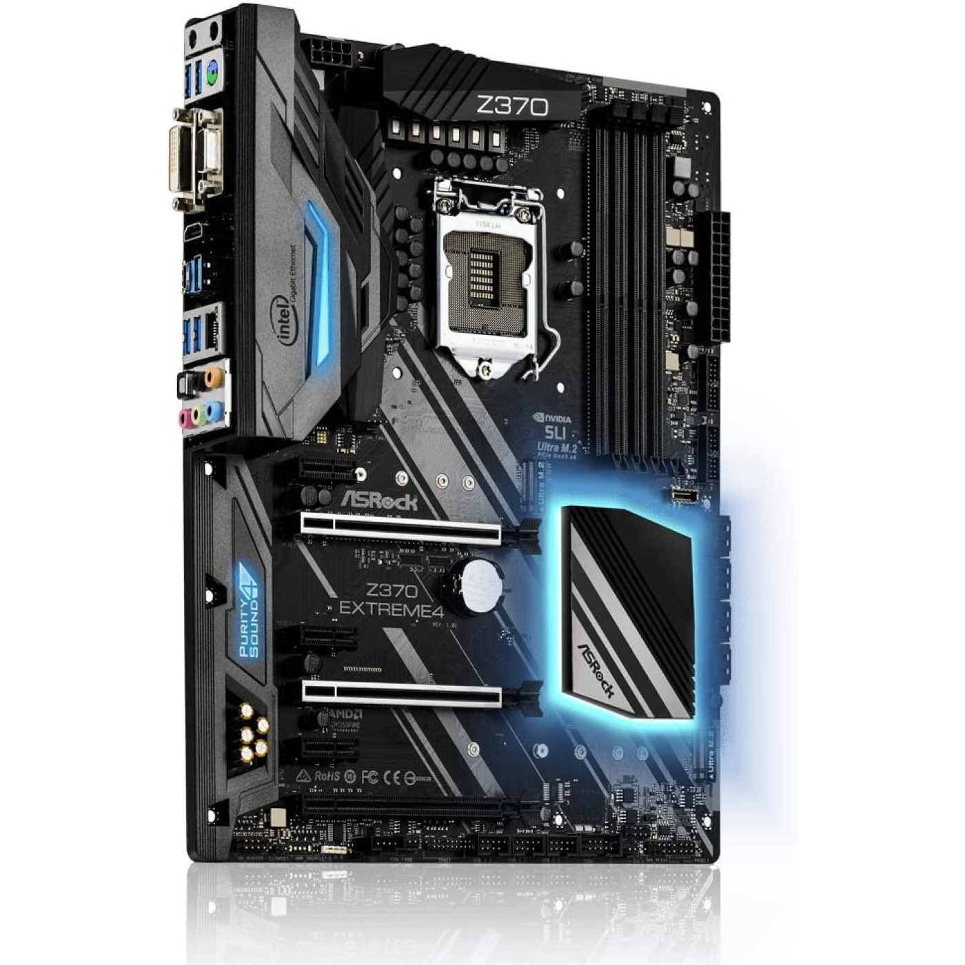 Материнська плата AsRock Z370 Extreme4 (Z370 Extreme4) (Socket 1151 v2, Intel Z370, ATX) Б/в