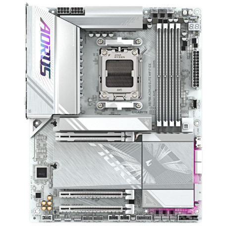 Материнська плата GIGABYTE X870E AORUS ELITE WIFI7 ICE (X870E AORUS ELITE WIFI7 ICE) (Socket AM5, AMD X870E, ATX)