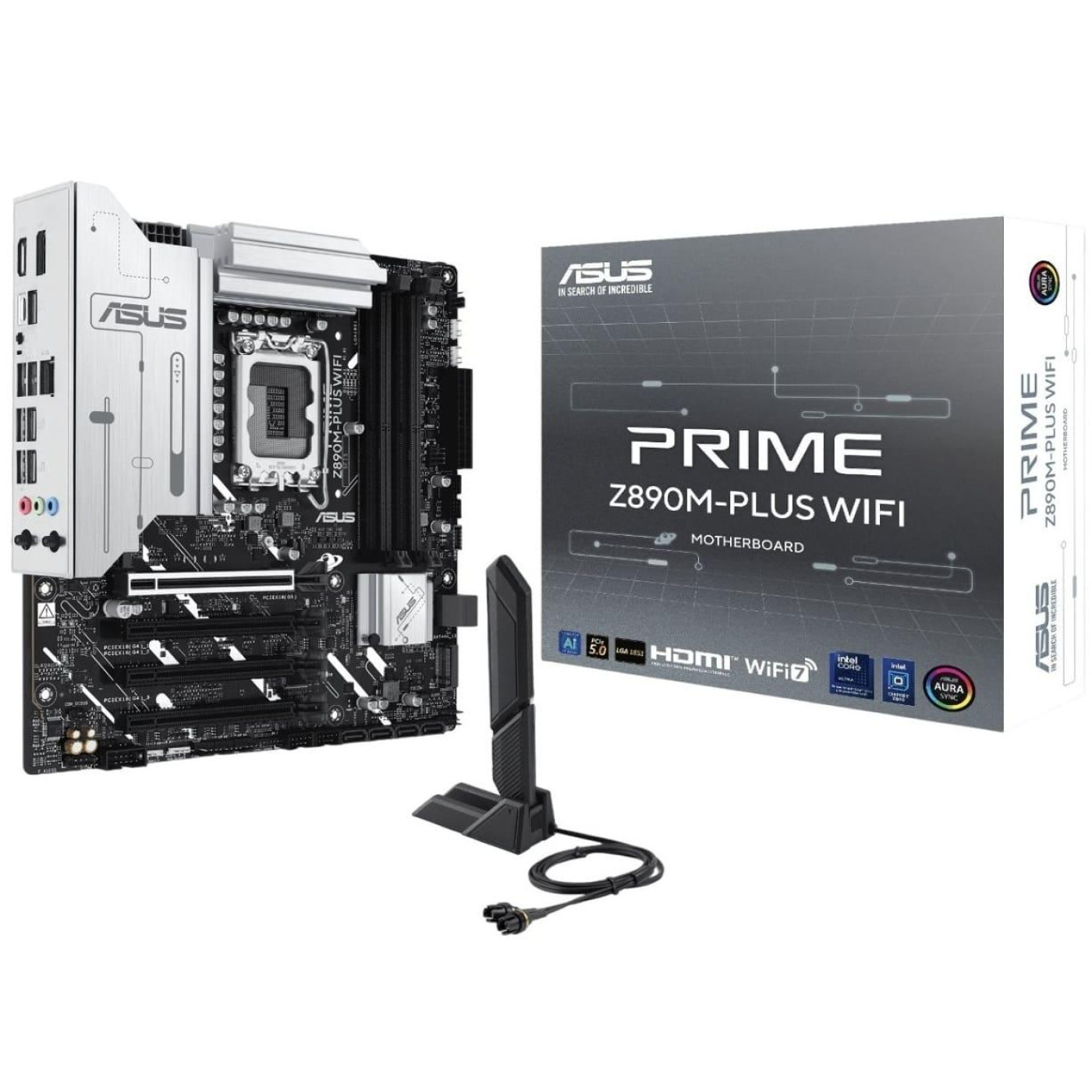 Материнська плата ASUS PRIME Z890M-PLUS WIFI (PRIME Z890M-PLUS WIFI) (Socket 1851, Intel Z890, Micro-ATX)