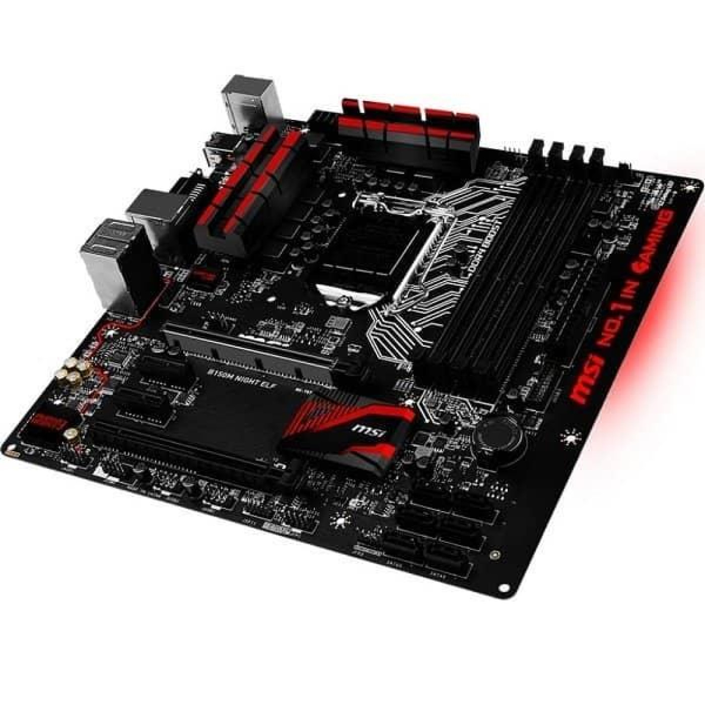 Материнская плата MSI B150M Night Elf B150M Night Elf) (Socket 1151, Intel B150, Micro-ATX) Б/у