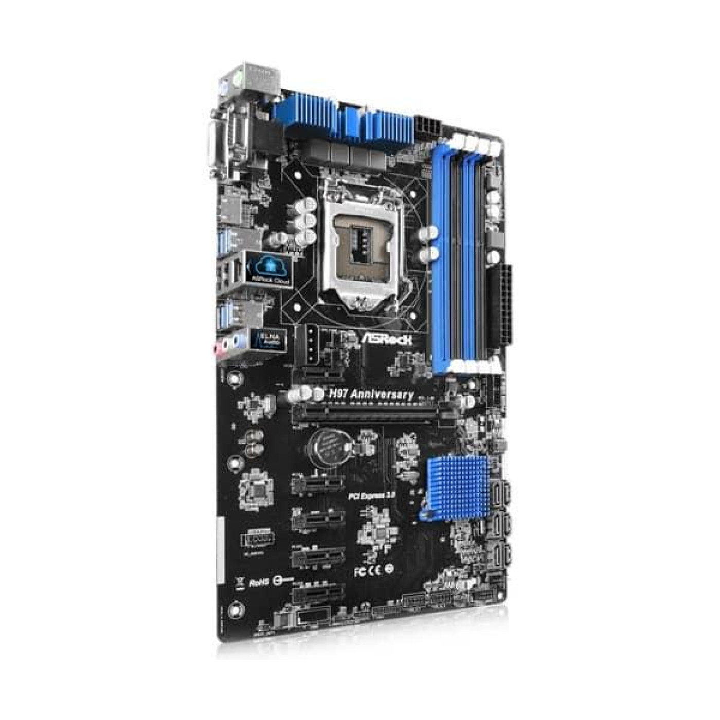 Материнская плата AsRock H97 Anniversary (H97 Anniversary) (s1150, Intel H97, ATX) Б/у,U1