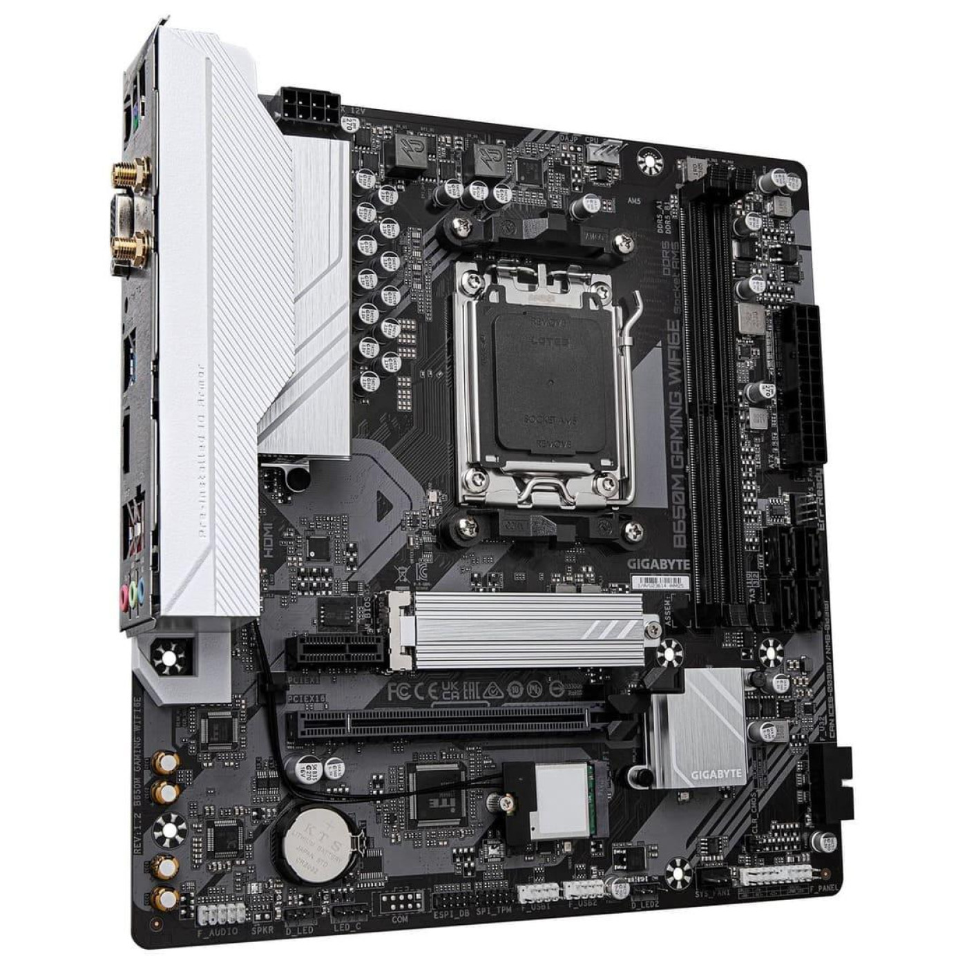 Материнская плата GIGABYTE B650M GAMING WIFI6E (B650M GAMING WIFI6E) (Socket AM5, AMD B650, Micro-ATX)
