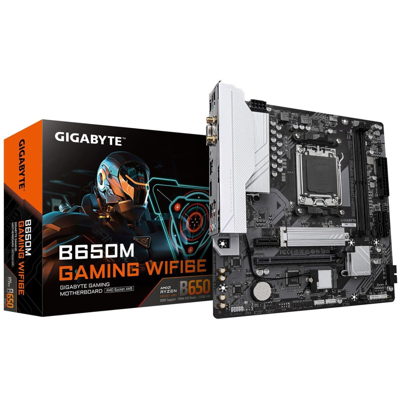 Материнская плата GIGABYTE B650M GAMING WIFI6E (B650M GAMING WIFI6E) (Socket AM5, AMD B650, Micro-ATX)
