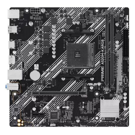 Материнська плата ASUS PRIME A520M-K ARGB (PRIME A520M-K ARGB) (Socket AM4, AMD A520, Micro-ATX)
