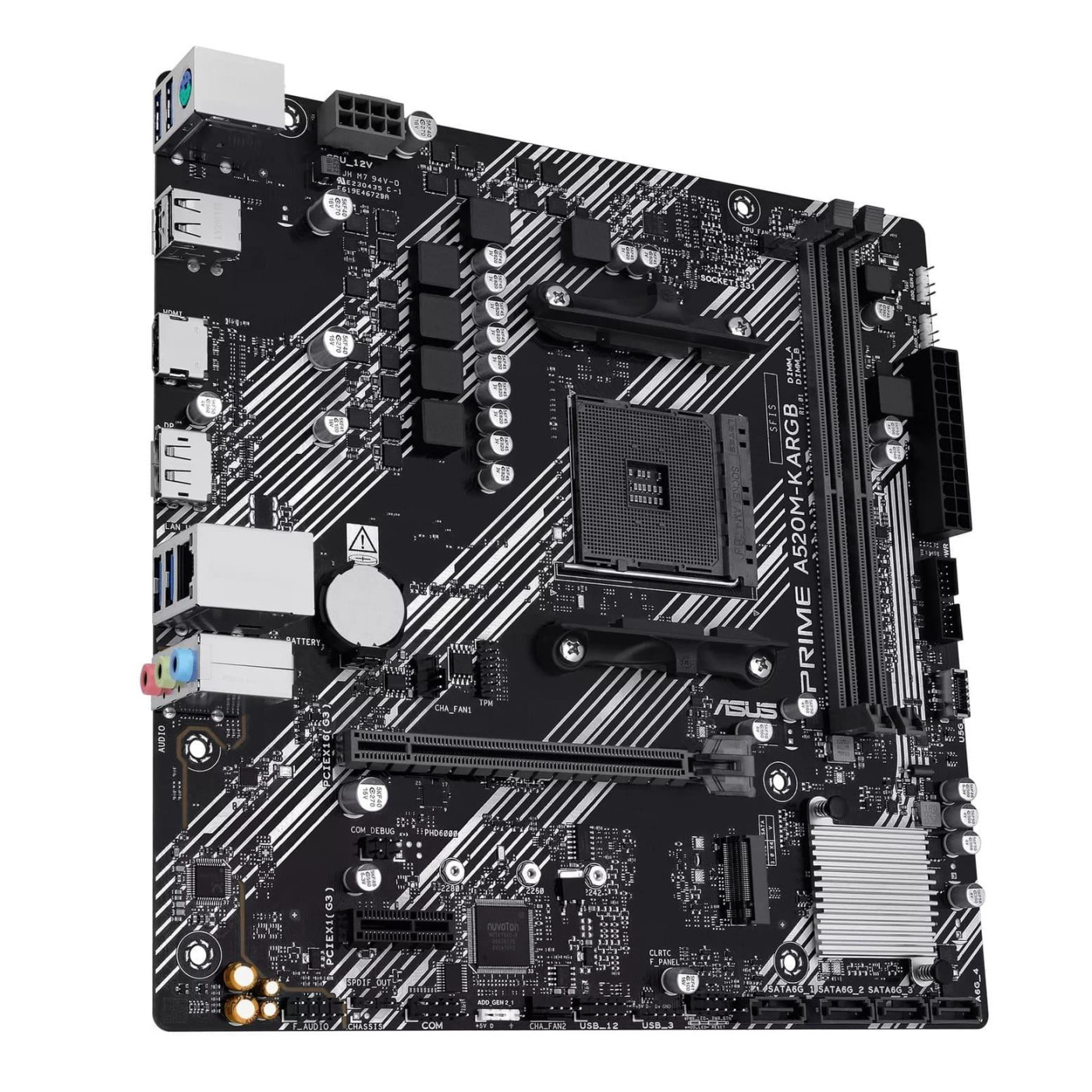 Материнська плата ASUS PRIME A520M-K ARGB (PRIME A520M-K ARGB) (Socket AM4, AMD A520, Micro-ATX)