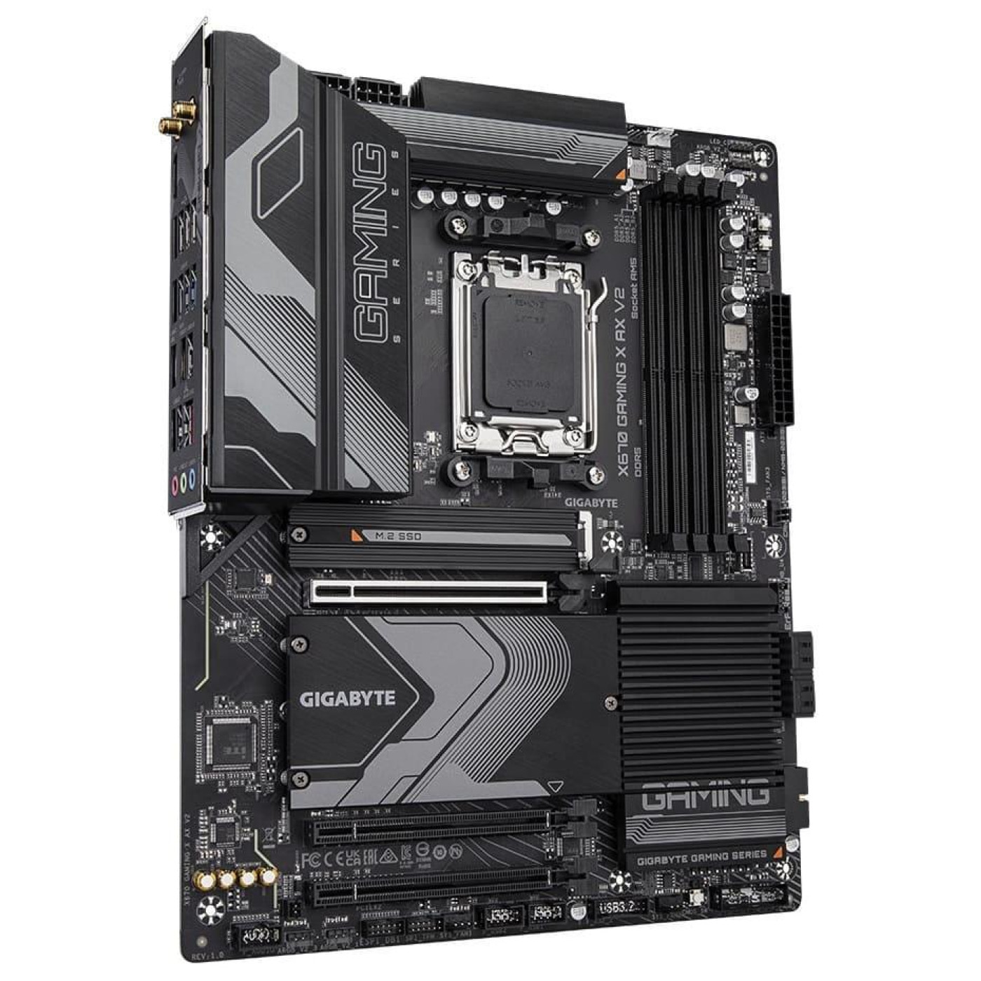 Материнська плата Gigabyte X670 GAMING X AX V2 (X670 GAMING X AX V2) (Socket AM5, AMD X670, ATX) Б/в