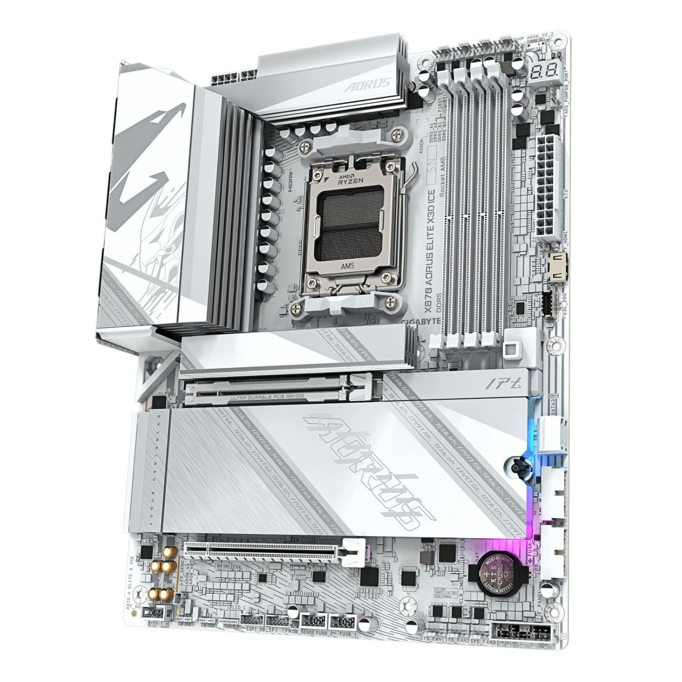 Материнская плата GIGABYTE X870 AORUS ELITE X3D ICE (X870 AORUS ELITE X3D ICE) (Socket AM5, AMD X870, ATX)