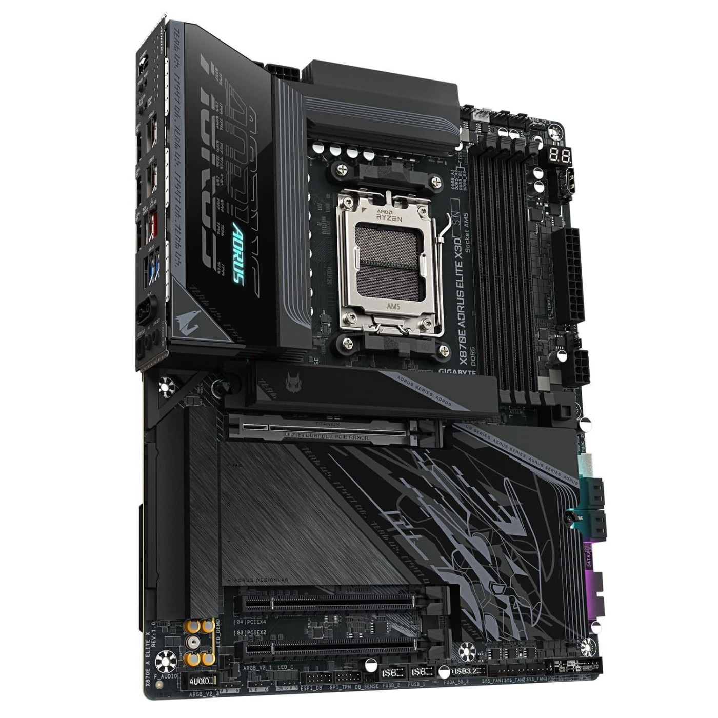 Материнська плата Gigabyte X870E AORUS ELITE X3D (X870E AORUS ELITE X3D) (Socket AM5, AMD X870E, ATX)